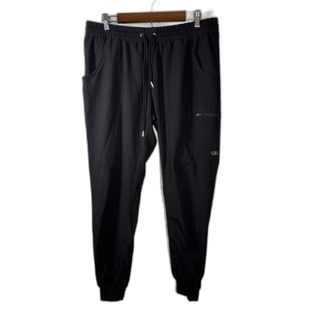 New York Laundry MEDics Black Joggers XL Lot of 2 Scrub Athleisure